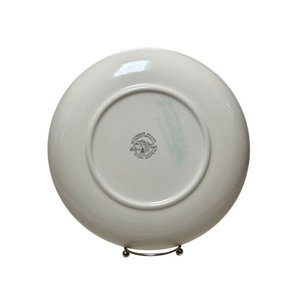 Blue Ridge Southern Pottery Hand Painted Floral Dinner Plate USA 9.5” - Picture 2 of 4